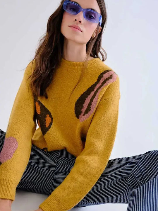Women's Long Sleeve Sweater Yellow