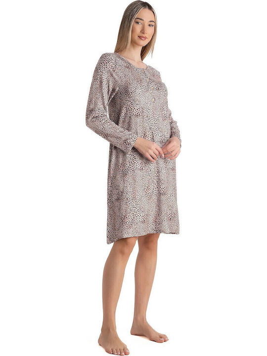 Relax Anatomic Summer Women's Brown Nightgown Relax Anatomic Summer Women's Brown Nightgown