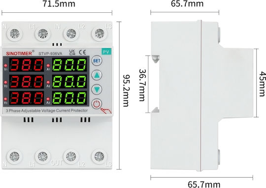 Sinotimer Buton Șină 80A