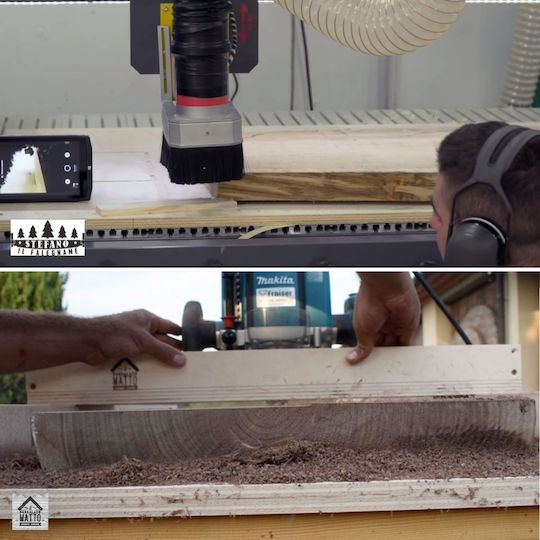 Router De Nivelare Lemn Fraiser Tornado Ø 35 Mm Guler 8 Mm 3 Piese Detasabile Aliaj Carbură Vidia 10.5 Mm Canale Trunchiuri Suprafețe Constrângere Falț Manual Router Cnc