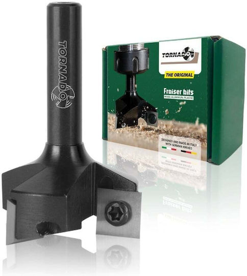 Router De Nivelare Lemn Fraiser Tornado Ø 35 Mm Guler 8 Mm 3 Piese Detasabile Aliaj Carbură Vidia 10.5 Mm Canale Trunchiuri Suprafețe Constrângere Falț Manual Router Cnc