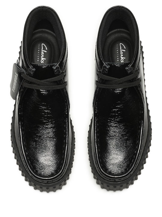 Torhill Leder Stiefeletten Damen Grün