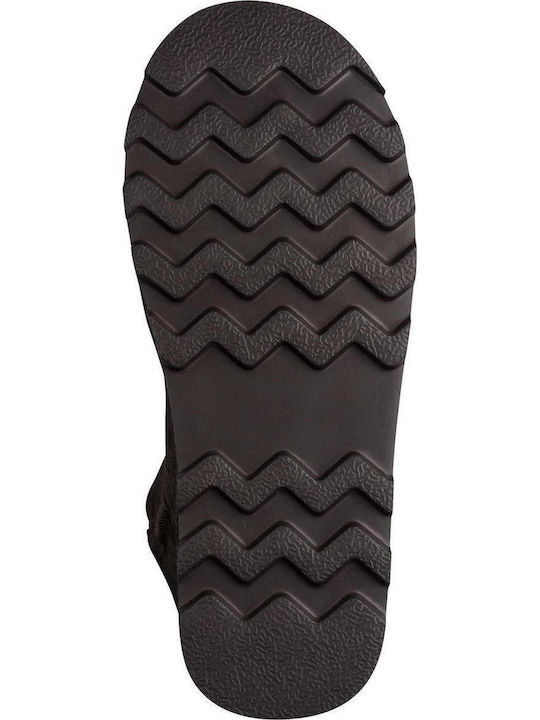 Suede Women's Ankle Boots Brown