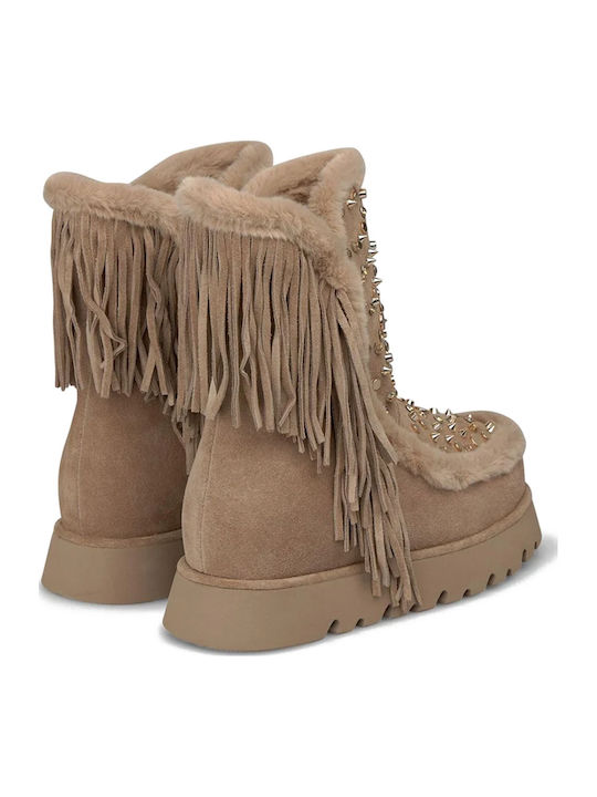 Women's Ankle Boots Beige