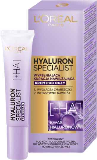 L'Oreal Paris Hyaluron Specialist Околоочен Крем за Възстановяване Против Стареене и Торбички 15ml