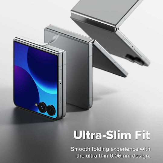 Ringke Hinge Dual Easy Film 2 Pack Mobile Screen Protector Compatible with Samsung Galaxy Z Flip8 Clear