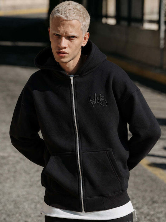 Hooded Cardigan Black