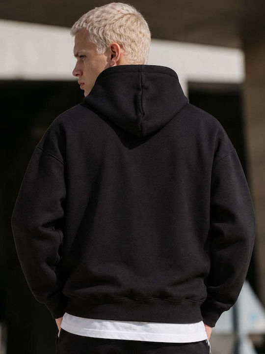 Hooded Cardigan Black