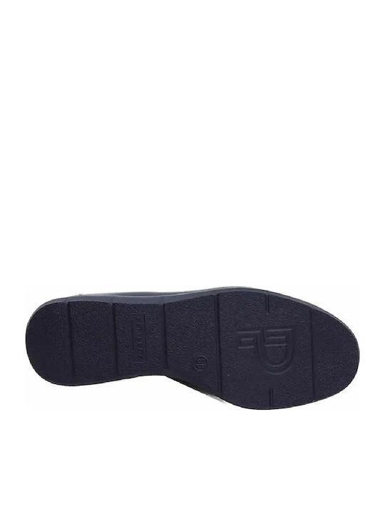 Leather Women's Moccasins In Black Color