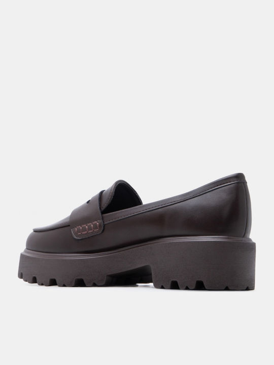Γυναικεία Loafers σε Καφέ Χρώμα