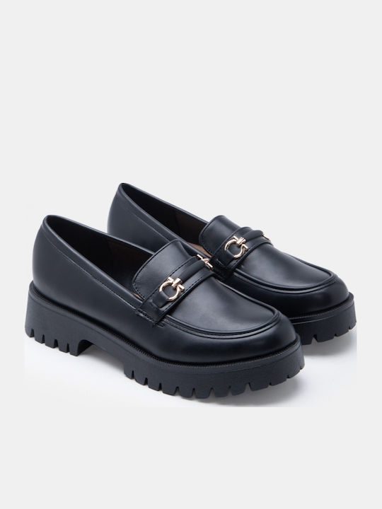 Women's Loafers In Black Color