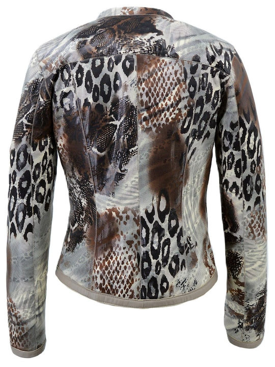 Code Leather Women's Biker Jacket Vison