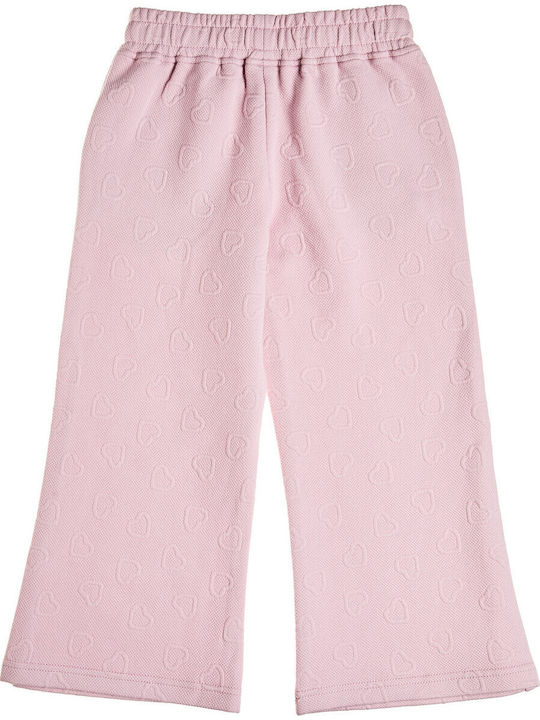 Kids Sweatpants Set With Top Pink