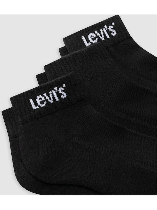 Levi's Cut Мъжки Чорапи Черни 2Pack Levi's Cut Мъжки Чорапи Черни 2Pack