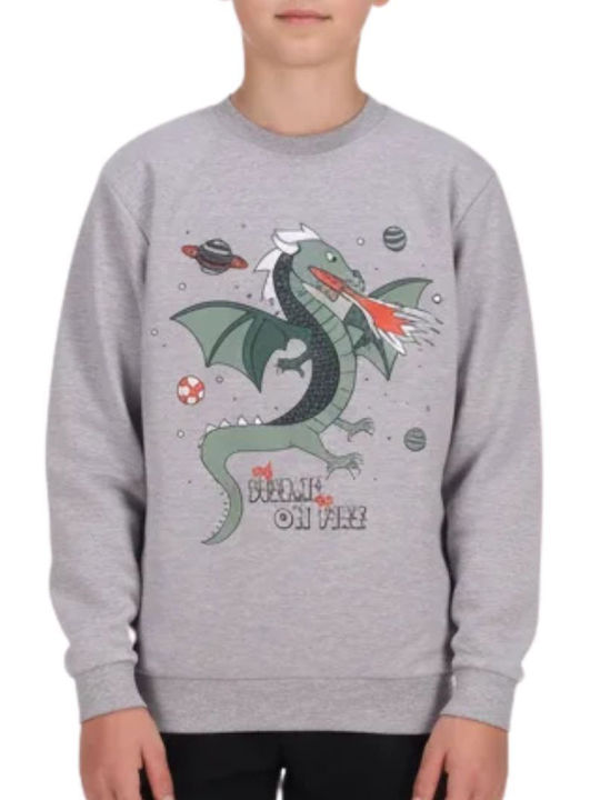 Dreams by Joyce Kinder-Nachtwäsche Winter Grau Meliert Dragon