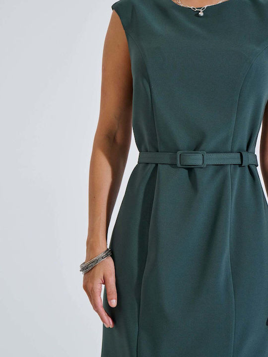 Summer Maxi Shirt Dress Green