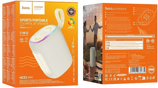 Hoco Bluetooth Колонка 10W с Радио и Време на Работа на Батерията до 4 часа Бежов HC53.BG