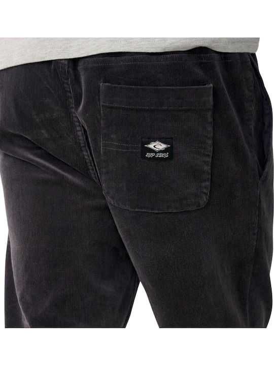 Men's Trousers Washed Black