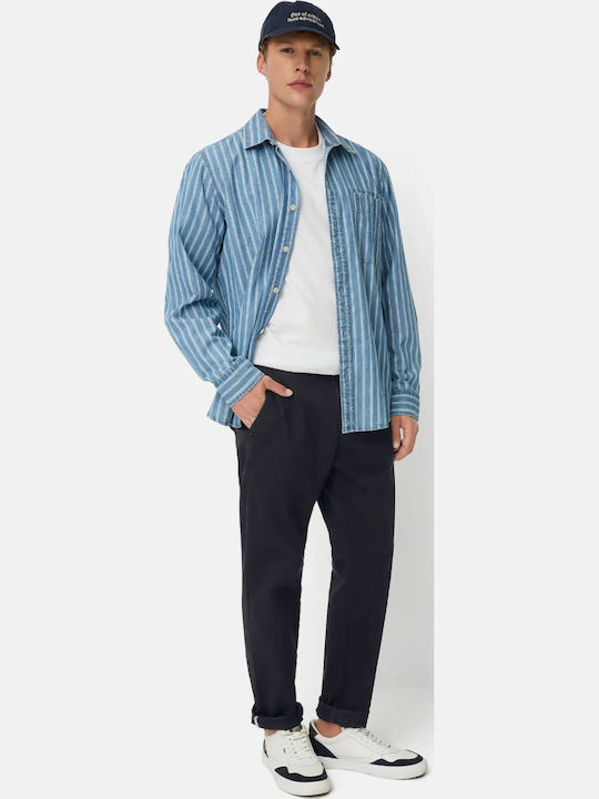 Ανδρικό Παντελόνι Chino Regular Fit Σκουρο Μπλε