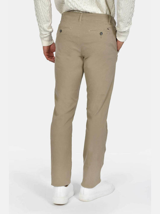 Мъжки Панталон Chino Еластичен Regular Fit Бежов