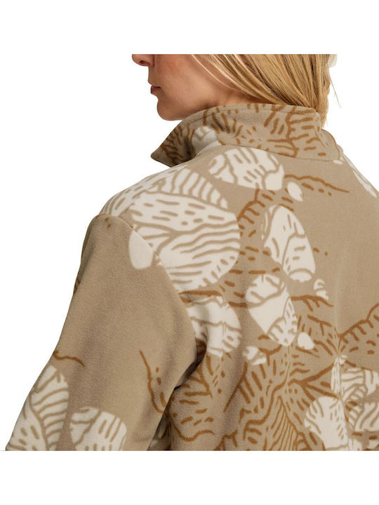 Damen Sweatshirt Beige-Kaffee
