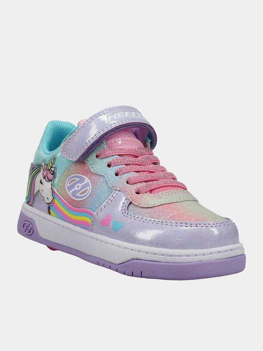 Kinder Sneaker mit Rollen Flieder
