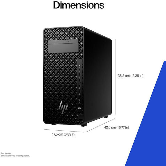 HP Z2 G1i Tower Desktop PC Ultra 9-285K 96GB DDR5 1TB SSD RTX 4000 Ada W11 Pro