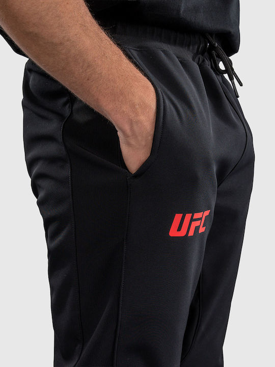 Sweatpants with Elastic Black/red