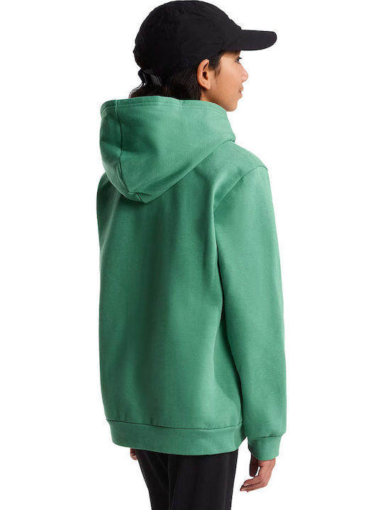 Kids Hoodie Green Evolution Simple Dome