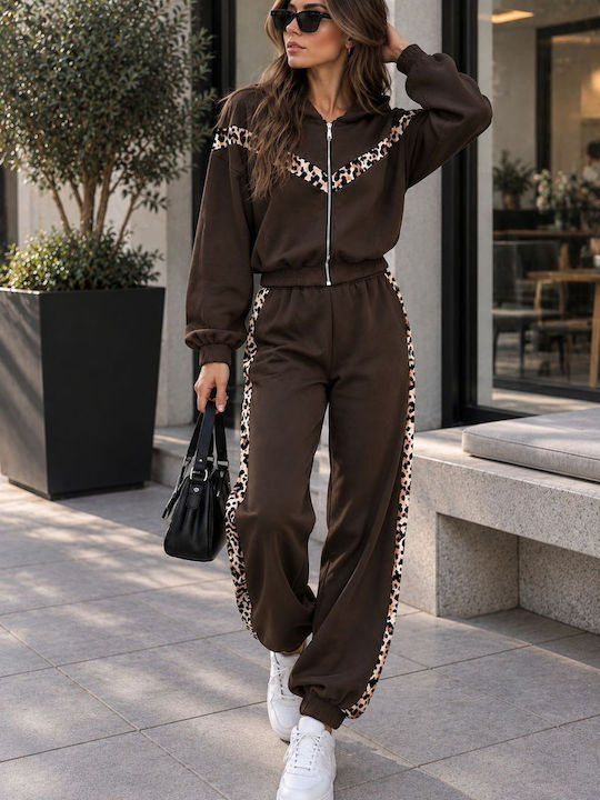 Brown Tracksuit Set