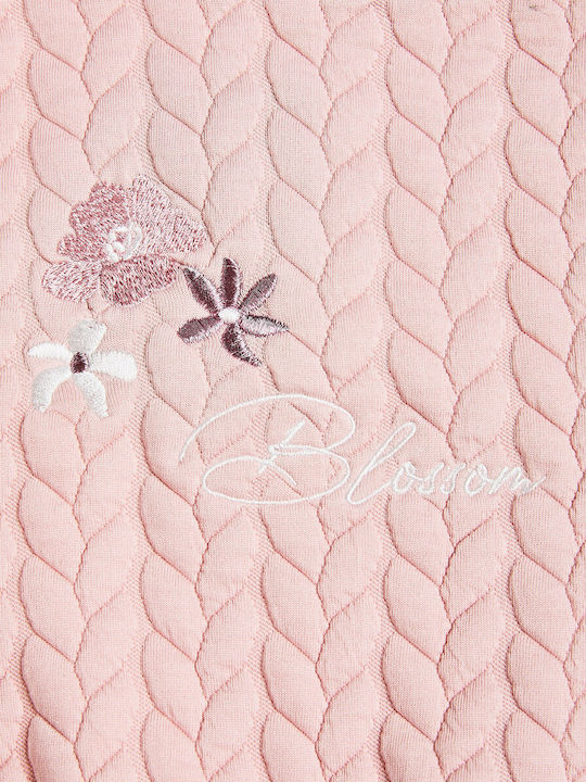 Kids Clothing Set with Pants 2 Pieces Pink Embroidery