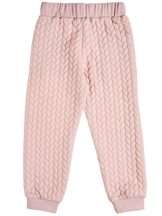 Kids Clothing Set with Pants 2 Pieces Pink Embroidery