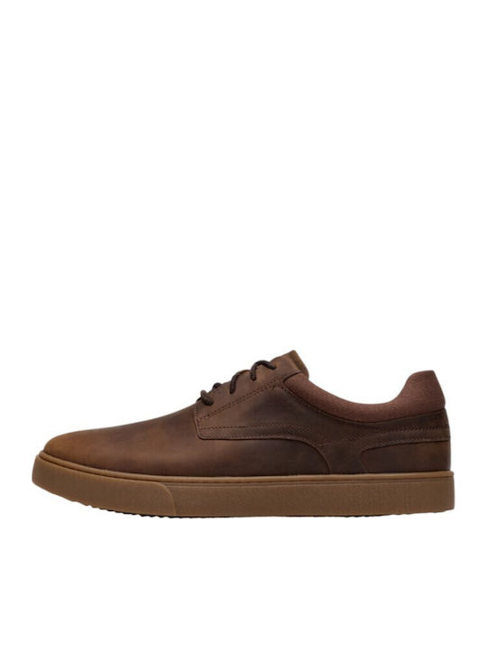 Leather Men's Casual Shoes Brown