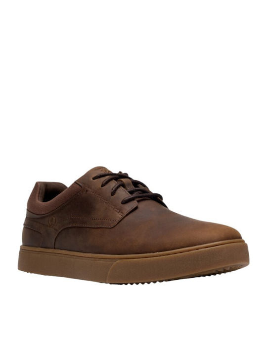 Leather Men's Casual Shoes Brown