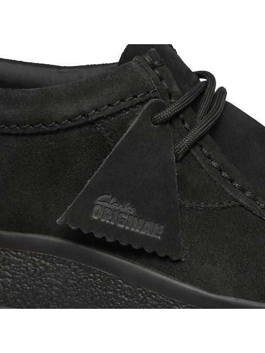 Suede Herren Freizeitschuhe Schwarz