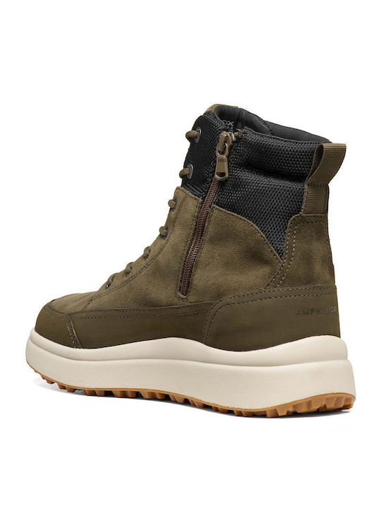 Men's Waterproof Green Boots