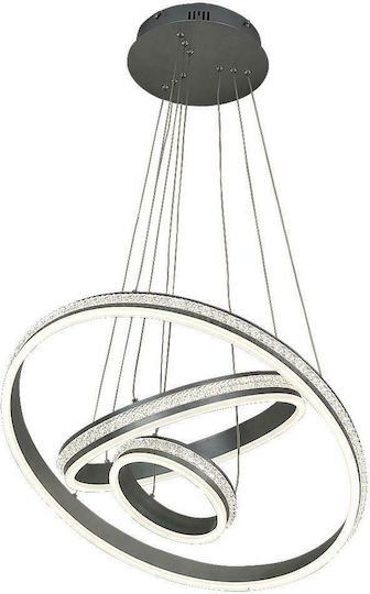 Rabalux Avalon LED Ceiling Light Silver 60cm Rabalux Avalon LED Ceiling Light Silver 60cm