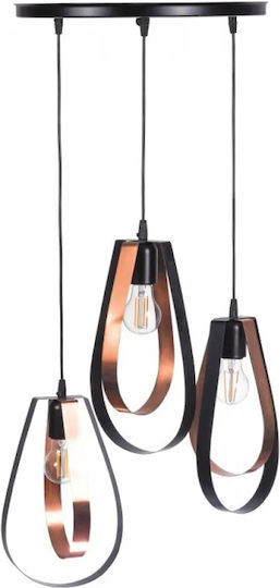 NG Santas Copper Hanging Ceiling Light 40x80cm