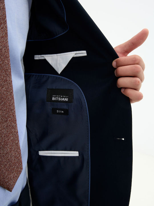 Herrenanzug mit Schlanke Passform Blau