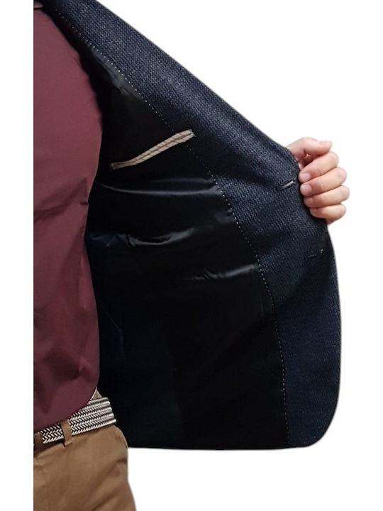Men’s Suit Jacket with Regular Fit Indigo
