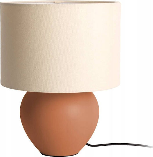 Leitmotiv Ceramic Table Lamp for E27 Fitting with White Shade and Base