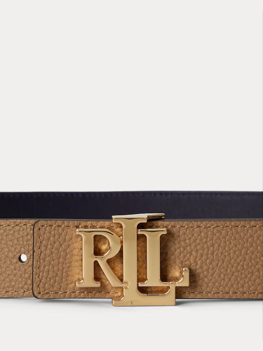 Ralph Lauren Men's Leather Double Sided Belt Beige