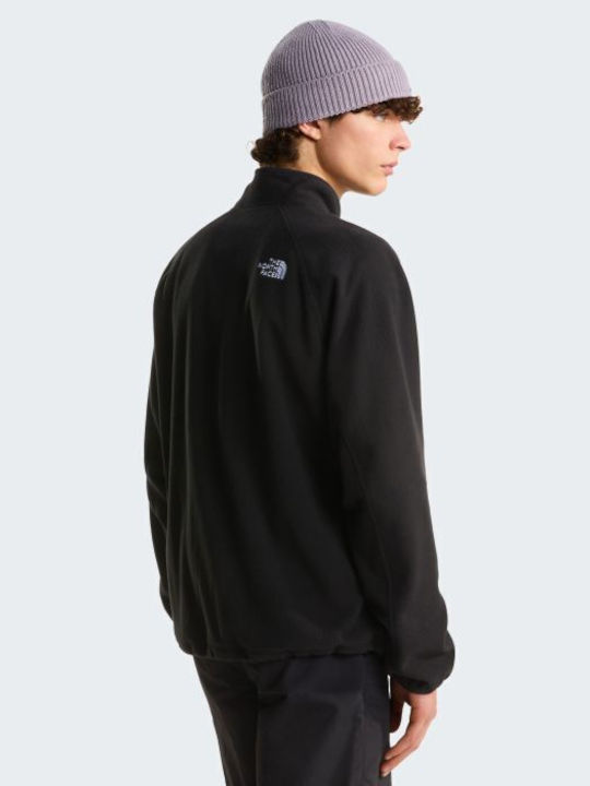 Full Men's Fleece Jacket Fleece Black