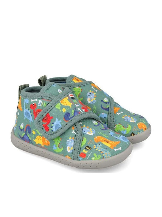 Kinderhausschuhe Türkise Stiefel