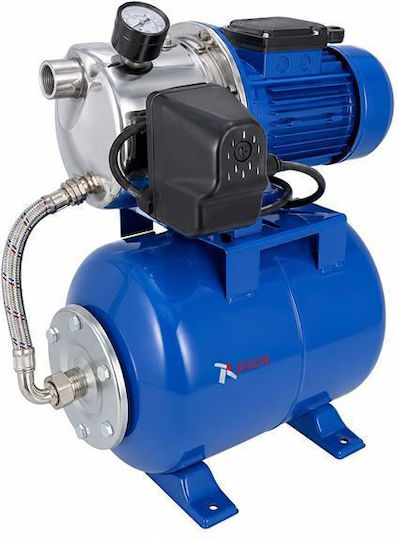Plus 230310 Cu o singură fază Pompa de presiune pentru apă cu rezervor de 20lt litri 1hp