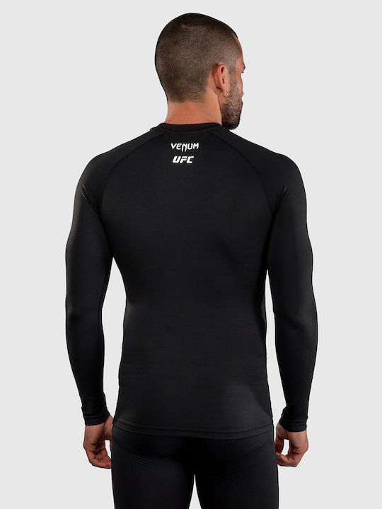 Venum Men's Long Sleeve Shirt VNMUFC-00569-108 for MMA / Jiu-Jitsu Black
