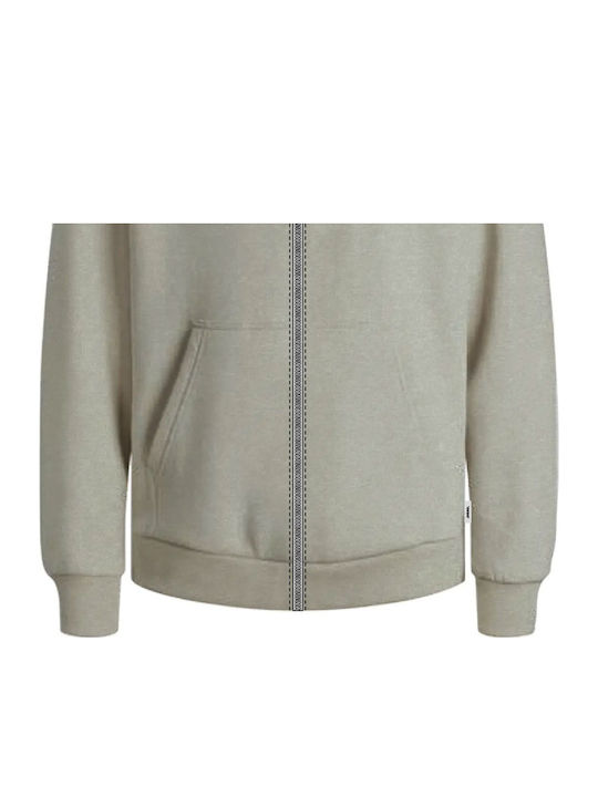 Geacă cu Glugă Light Grey Melange Gri