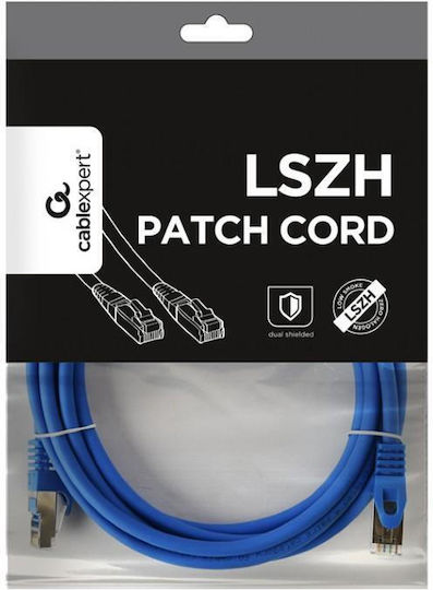 Gembird S/FTP Cat.6a (Gigabit) Мрежов Кабел Ethernet 3м Син