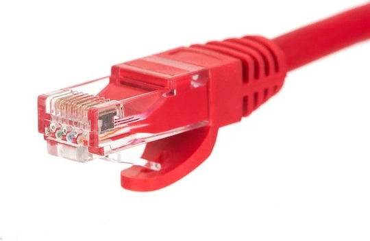 Netrack U/UTP Кат.6 (Gigabit) Мрежов Кабел Ethernet 3м Червен