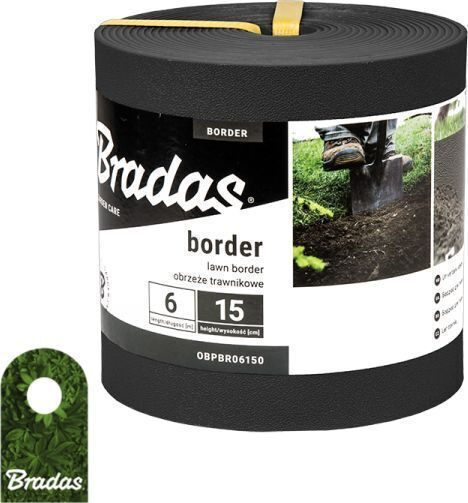 Lawn Edge Border 6m x 15cm Black